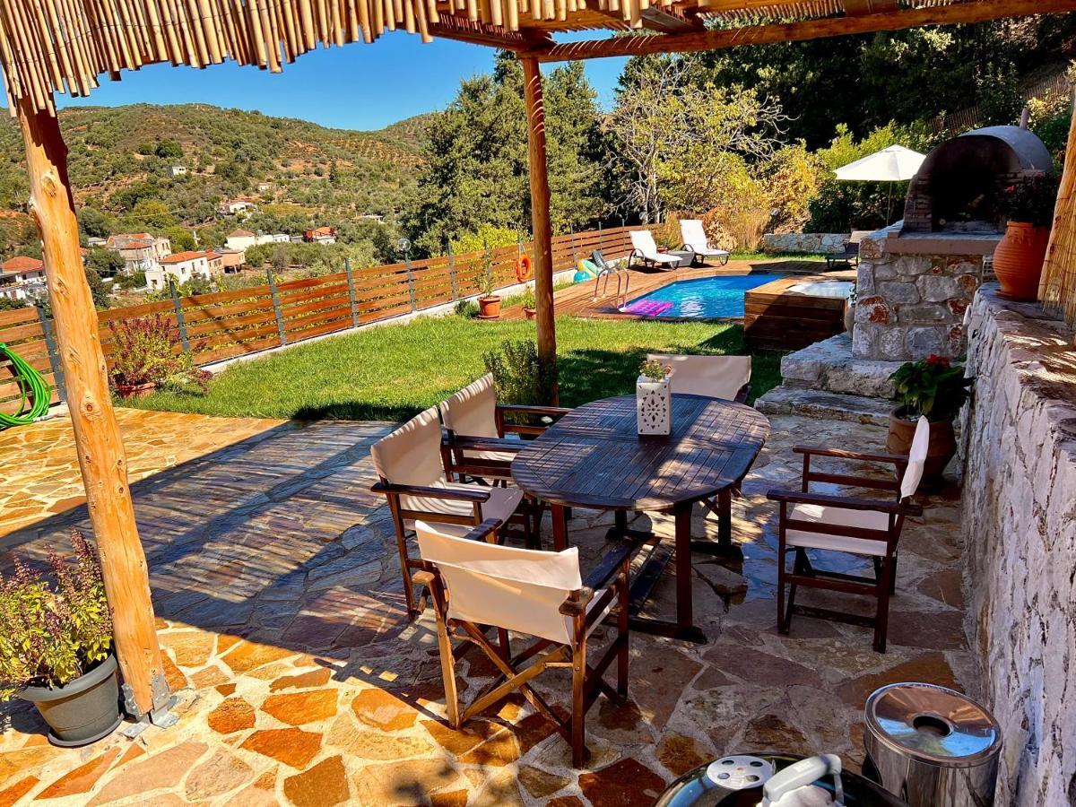 Ampelos Cretan Villa - Private Pool & Heated Ozone Jacuzzi Yerolákkos Dış mekan fotoğraf